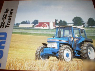 Ford 32-52 hp tractors original sales literature, 1986