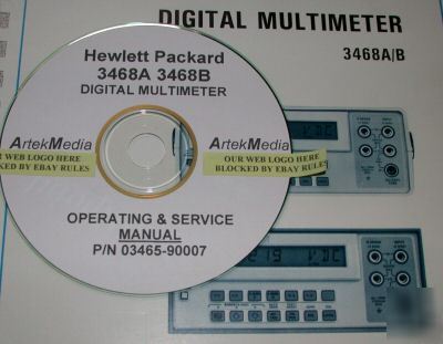 Hp 3468A 3468B operating & service manual