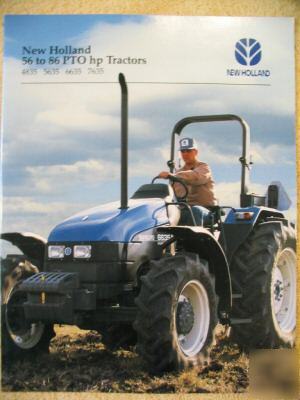 New ford holland 4835 5635 6635 7635 tractor brochure
