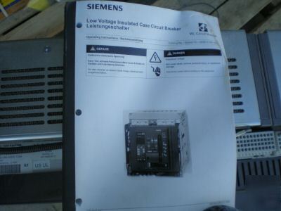 New siemens 4000 a amp low voltage circuit breaker 