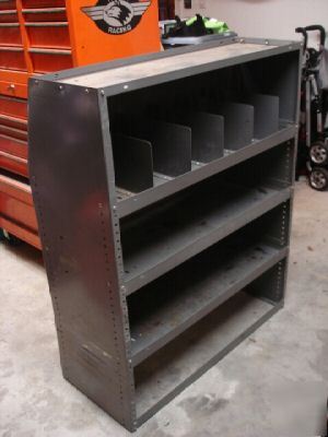 Metal storage cabinets for cargo vans