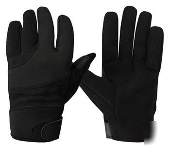 New black street shield gloves - large