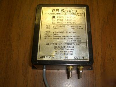 PR30 programmable air pressure regulator 0-30 p.s.i. 