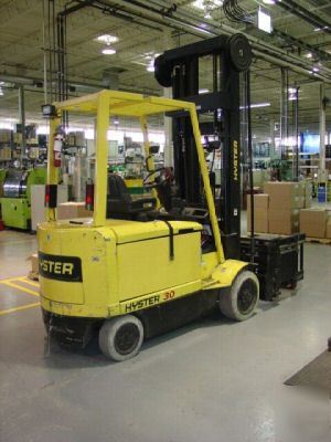 1999 hyster electric forklift turret narrow isle