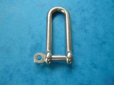 5MM stainless steel 316 long pattern d shackles