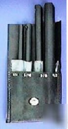 Boring bars double ended set 4PC takes hss 