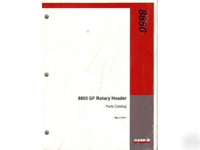 Case ih 8850 sp rotary header parts manual