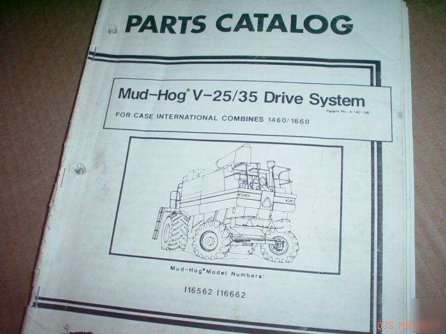 Case ih mud hog combine parts catalog manual