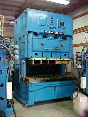 165 ton, komatsu obw-150-2 double crank gap frame press