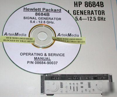 Hp 8684B operating & service manual