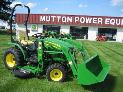 New john deere 2320 compact tractor w/ loader and mower