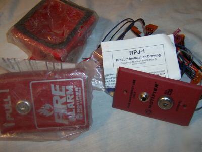 New notifier paging jack rpj-1 and pull station bng- * *