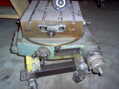 Rotary milling table with x-y slides and 13 inch top