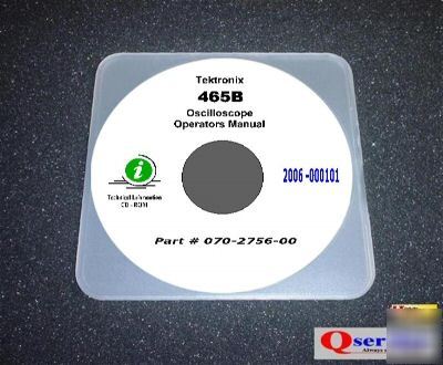 Tektronix tek 465B oscilloscope operators manual cd