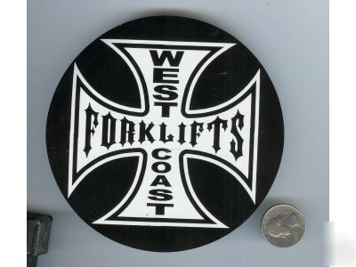 Wc forklift decal for fork lift truck lover