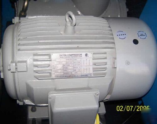 Eaton indus. 25HP dual volt rotary screw air compressor
