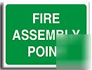 Fire assembly point sign-a.vinyl-250X200MM(sa-038-ae)