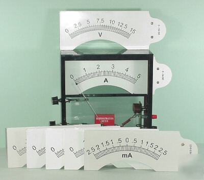 Giant demonstration meter - ammeter voltmeter meters