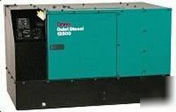 7.5 kw generator, diesel, 1 phase, enclosed