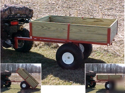 Atv trailer wagon dump bed garden utility 5400ATV