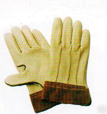 Goatskin electrician garden gloves,heavy duty sale 