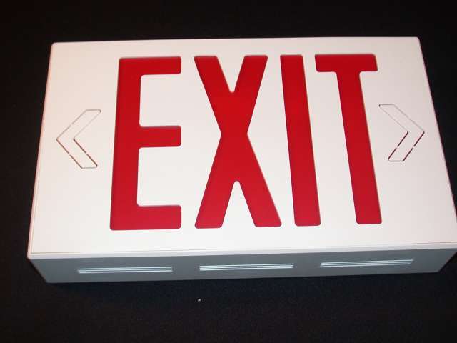 New (4) westinghouse universal exit sign red/green 120V 