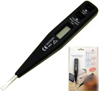 Self-powered non-contact ac dc voltage detector tester