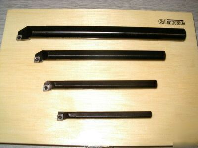Set of 4 glanze indexable boring tools 8 10 12 & 16MM