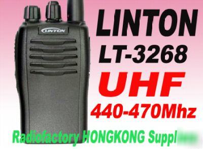 Linton lt-3268 440~470MHZ uhf radio+ prog.cable 