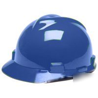 Msa safety works blue v-gard hard hat 463943