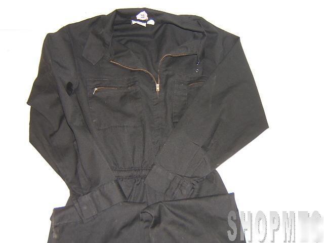 Pro-tuff black uniform coveralls size 46/t