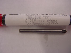 Usa multi six flt carbide countersink 1/8