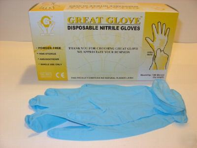 1,000 nitrile gloves,no latex, powder free-pick ur size