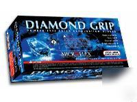 Diamond grip latex powder free glove (xl) case