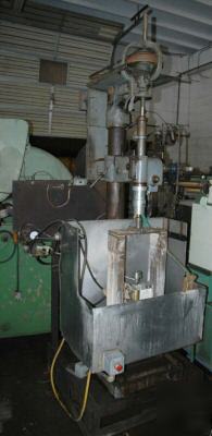 Drill press, buffalo no.22, modified to grind glass