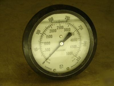 Marshalltown liquid filled high pressure gauge 5000 psi