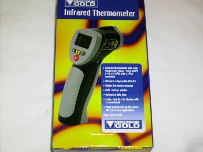 Precision gold infrared thermometer for ghost hunt etc.