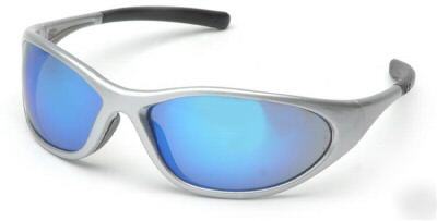 Pyramex zone ii blue ice mirror lens safety glasses 