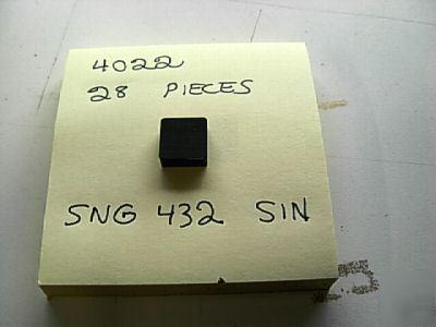 SNG432 sin ceramic inserts 4022 1 lot of 8 pieces 