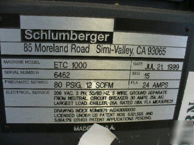 Schlumberger etc 1000 temperature forcing semiconductor