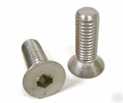 Stainless steel socket cap flat bolt 1/4-20 x 1-1/4