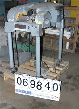 Used: fitzpatrick fitzmill model DASO6, stainless steel