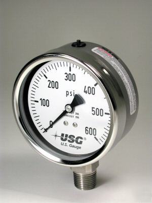 Usg liquid filled pressure gauge 256010 2.5