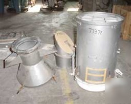 Used: dust collector, stainless steel. (7) 6