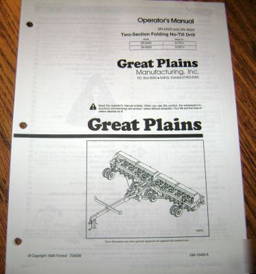 Great plains 2420 3020 folding drill operator's manual