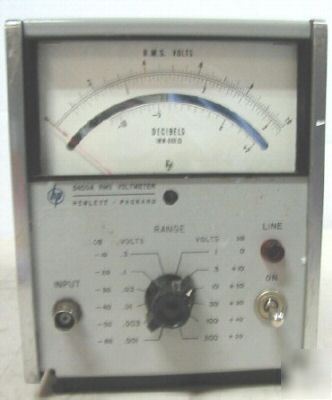 Hp 3400A ac voltmeter