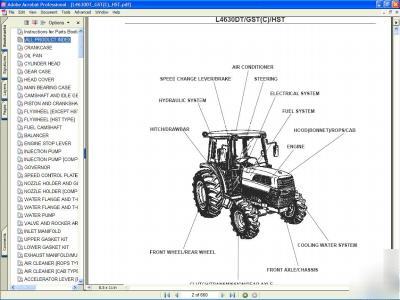 Kubota L4630DT 4X4 tractor parts manual