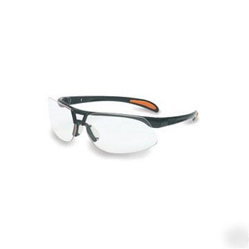 Uvex safety glasses black clear lens S4200 lot of 10
