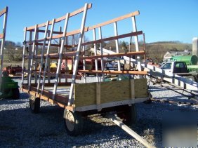 313: hay wagon for tractor with wood sides