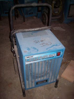 Drizair 80 commercial dehumidifier complete with roller